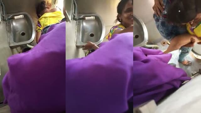 Desi Village Fuck – Train Toilet Loud Moans Viral
