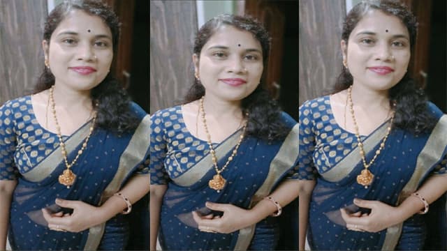 Desi Viral Wife – Bathroom Cute Blue Film MMS