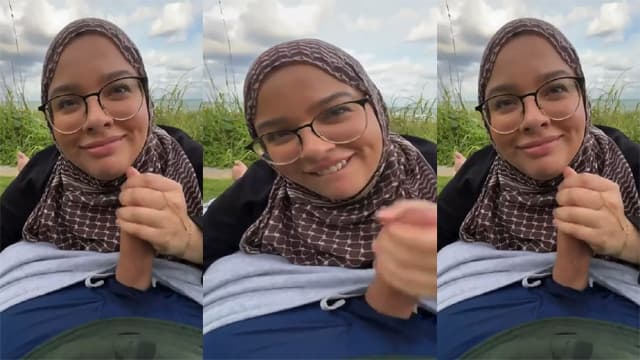 Hijabi Babe Public – Big Cock Deep Suck
