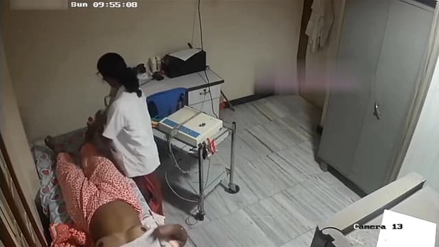 Tamil Aunty Nurse Applying Cream Leg CCTV Viral MMS