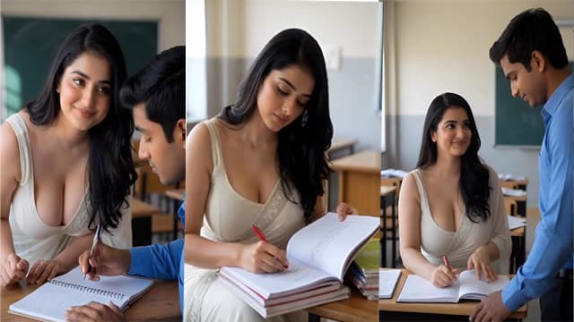 College Big Boobs Tutor Motivates A Student Fuck Video