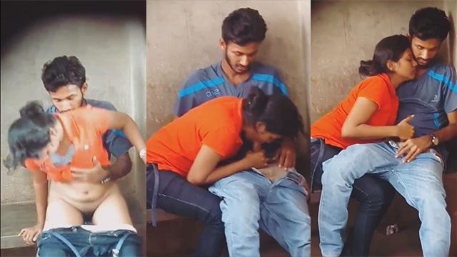Horny College Girl Fucking BF In Outdoor Video