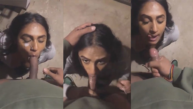 Desi Girl Outdoor Cock – Sucking Cum On Face Video