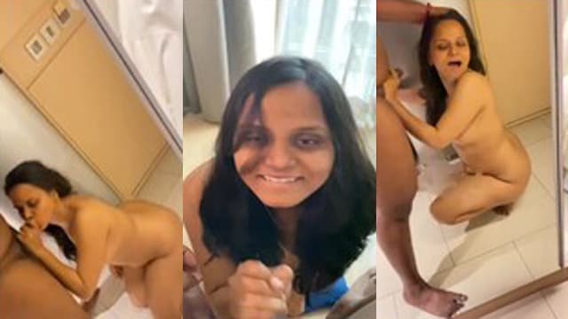 Sexy South Indian Horny Wife Blowjob Taking & Cum On Face
